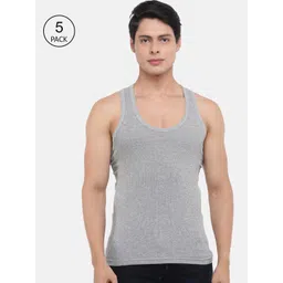 Dollar Bigboss Men Solid Pack of 5 Cotton Vests MBVE-06-R2-DERBY-GM-PO5-picture-18