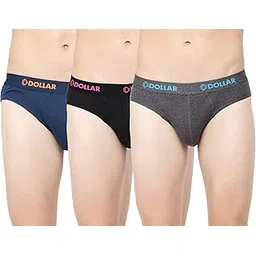 dollar bigboss Men's Pack of 3 Solid Cotton Brief (Colour May Vary)-picture-34