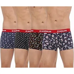 dollar bigboss Men's Pack of 4 Printed Cotton Trunk (Print May Vary)-picture-15