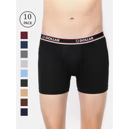 Dollar Bigboss Men's Solid Pack of 10 Combed Cotton Classy Trunk MDTR-08-PO10-picture-23