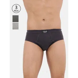 Dollar Bigboss Men's Solid Pack of 3 Spandex Integrated Cotton Brief-picture-30