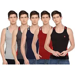 dollar bigboss Men's Solid Regular Fit Gym Vest-picture-24