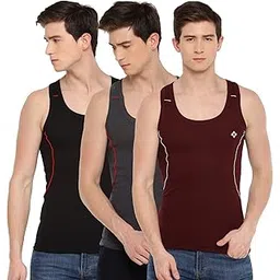 Dollar Bigboss Men's Solid Regular Fit Gym Vest-picture-10