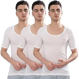 Dollar Bigboss Men's Solid Vest (Pack of 3)-picture-12