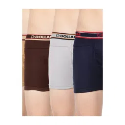 Dollar Bigboss Multicolor Mid Rise Solid Trunks (Pack of 5)-picture-31