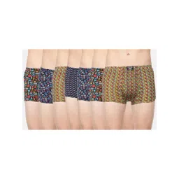 Dollar Bigboss Multicolored Cotton Regular Fit Printed Trunks (Pack of 7)-picture-31