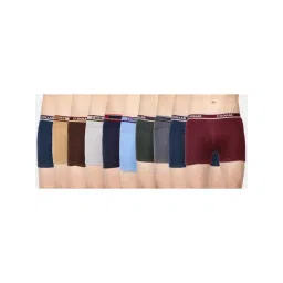 Dollar Bigboss Multicolored Cotton Regular Fit Trunks (Pack of 10)-picture-33