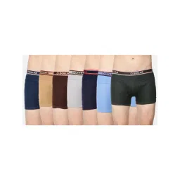 Dollar Bigboss Multicolored Cotton Regular Fit Trunks (Pack of 7)-picture-25