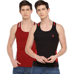 dollar bigboss Pack of 2 Cotton Racerback Styled Gym Men Vest-picture-17