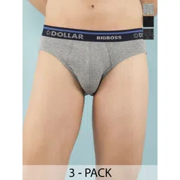 Dollar Bigboss Pack Of 3 Cotton Anti Microbial Basic Briefs MBBR-02-ACTVA-PO3-CO3-S25-picture-22