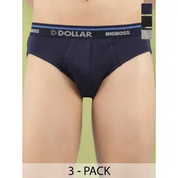 Dollar Bigboss Pack Of 3 Cotton Anti Microbial Basic Briefs MBBR-02-ACTVA-PO3-CO5-S25-picture-20
