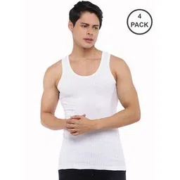 dollar bigboss Pack of 4 Men Solid Cotton Vest-picture-11