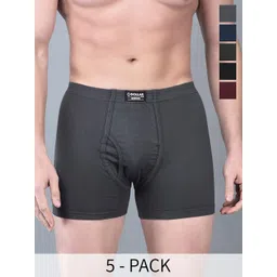 Dollar Bigboss Pack Of 5 Assorted Combed Cotton Trunks MBTR-02-BOXER-PO5-CO1-S24-image-29