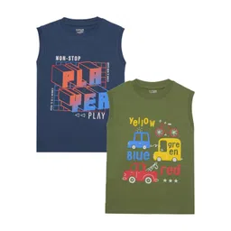 Dollar Champion Kidswear Boys Pack Of 2 Graphic Printed T-shirts-picture-17