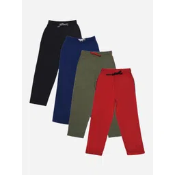 Dollar Champion Kidswear Boys Pack of 4 Regular Fit Trousers-picture-17