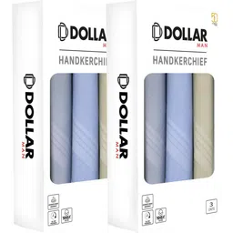 Dollar Cotton Handkerchiefs Hanky for Men ["Blue","Grey","Beige"] Handkerchief-picture-24