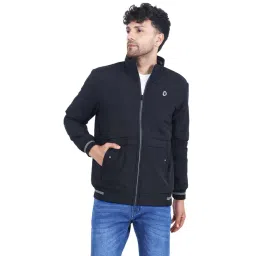 Dollar Black Regular Fit High Neck Jacket-picture-36