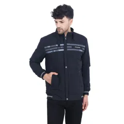 Dollar Black Regular Fit High Neck Jacket-picture-40