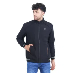 Dollar Black Regular Fit High Neck Jacket-picture-31