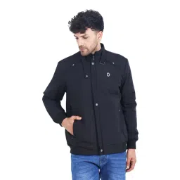 Dollar Black Regular Fit High Neck Jacket-picture-35
