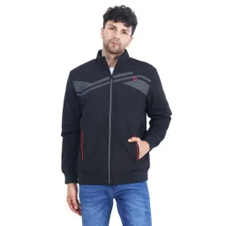 Dollar Black Regular Fit High Neck Jacket-picture-38