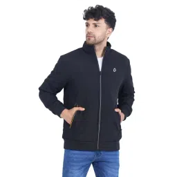 Dollar Black Regular Fit High Neck Jacket-picture-44