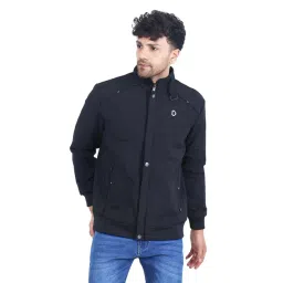 Dollar Black Regular Fit High Neck Jacket-picture-41