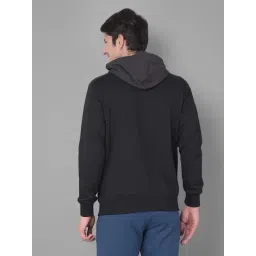 Dollar Black Regular Fit Solid Hoodie image 2