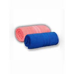 Dollar Blue & Pink 2 Pieces Cotton 600 GSM Bath Towel-picture-39