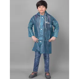 Dollar Boys Circle Printed Hooded Rain Jacket-picture-41