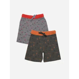 Dollar Boys Grey Printed Bermuda (Pack Of 2)-picture-17