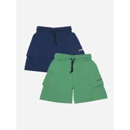 Dollar Boys Navy & Green Solid Bermuda (Pack Of 2)-picture-48