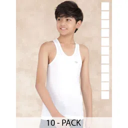Dollar Boys Pack Of 10 Under Shirt Vests VAN: MLHVE-01-K-WHT-PO10-picture-26