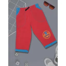 Dollar Boys Red Solid Capri-picture-33
