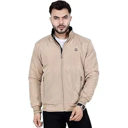 dollar Full Sleeves Bomber Jacket for Men | Polyester Men's Reversible Standing Collar Lightweight Winter Jacket, Regular Fit-picture-11