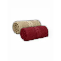 Dollar Green & Brown 2 Pieces Cotton 600 GSM Bath Towel-picture-25