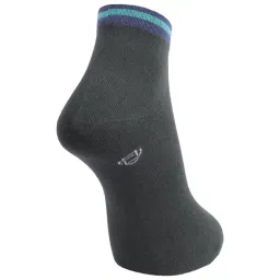 Dollar Grey Cotton Self Pattern Socks - Pack of 3 image 3