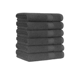 Dollar Grey Pack Of 6 Ultra Absorbent & Odour-Free 400 GSM Bamboo Hand Towels-picture-40