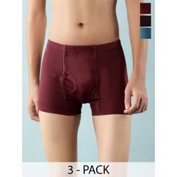 Dollar Lehar Boys Pack Of 3 Assorted Pure Combed Cotton Trunks-MLHTR-05-K-AST3-PO3-picture-14