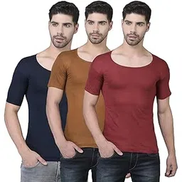 dollar Lehar Combed Cotton Men's Pack of 3 Multicolour Vest-picture-34