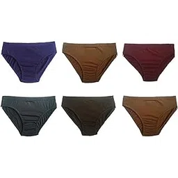 dollar Lehar Plain Cotton Panty Multi Colour Pack of 6 (Size :95 cm)-picture-39