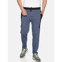 Dollar Men Blue Solid Straight-Fit Track Pants-picture-19