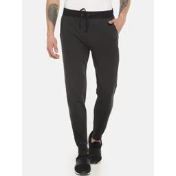Dollar Men Charcoal Grey Solid Athleisure Joggers-picture-21