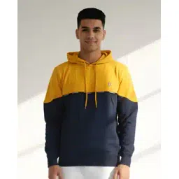 dollar Men Colourblock Hoodie with Drawstring-picture-32