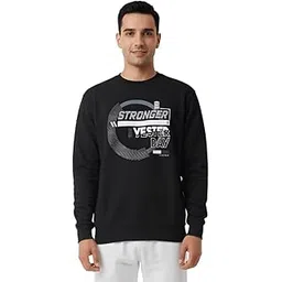 dollar Men Crew Neck Sweatshirt with Chest Logo | Pullover Fleece Sweatshirt | Athletic Fit, Cotton Blend, Casual, Comfortable & Stylish-picture-18