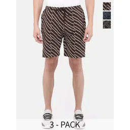 Dollar Men Pack of 3 Abstract Printed Cotton  Shorts-picture-35