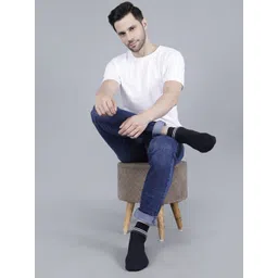 Dollar Men Pack of 3 Cotton Calf Length Socks image 3