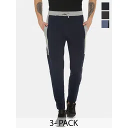 Dollar Men Pack Of 3 Cotton Track Pants-picture-22