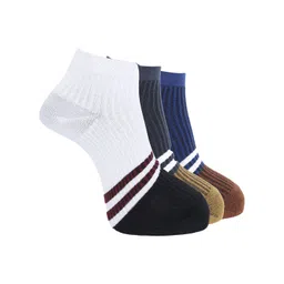 Dollar Men Pack of 3 Free Size Ankle Length Cotton Socks-picture-36