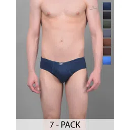 Dollar Men Pack Of 7 Assorted Pure Cotton Basic Briefs MLHBR-01-S-AST1-PO7-Assorted-picture-29